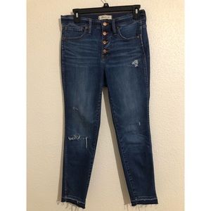 Madewell 10” high rise skinny jean